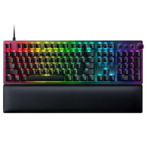Teclado Gamer Óptico Razer Huntsman V2 Chroma RGB Switch Óptico Red Com Apoio de Pulso Preto RZ03-03930200-R3U1 Teclado Gamer Óptico Razer Huntsman V2 Chroma RGB Switch Óptico Red Com Apoio de Pulso Preto RZ03-03930200-R3U1