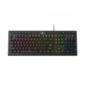 Teclado Gamer Membrana Redragon Aditya RGB Full-Size ABNT2 Preto Teclado Gamer Membrana Redragon Aditya RGB Full-Size ABNT2 Preto
