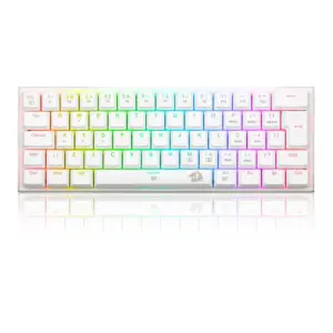 Teclado Gamer Mecânico Redragon Anivia Lunar White RGB Switch Brown Teclado Gamer Mecânico Redragon Anivia Lunar White RGB Switch Brown