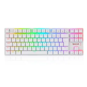 Teclado Gamer Mecânico Redragon APS Low-Profile RGB Switch Blue Branco K607W Teclado Gamer Mecânico Redragon APS Low-Profile RGB Switch Blue Branco K607W