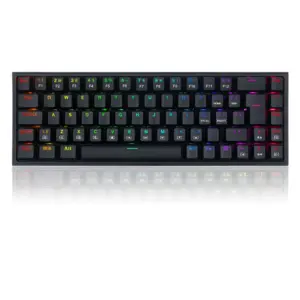 Teclado Mecânico Redragon Castor Gamer RGB Switch Brown ABNT2 Preto K631 Teclado Mecânico Redragon Castor Gamer RGB Switch Brown ABNT2 Preto K631