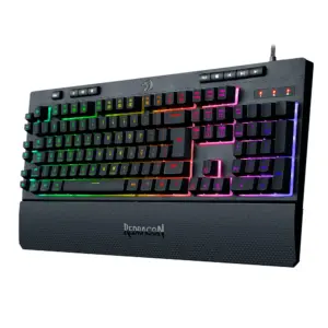 Teclado Gamer Membrana Redragon Shiva RGB ABNT2 Preto K512RGB Teclado Gamer Membrana Redragon Shiva RGB ABNT2 Preto K512RGB