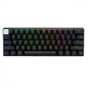 Teclado Gamer Mecânico-Óptico Logitech G Pro X 60 Lightspeed RGB Sem Fio Switch Tátil Layout US Preto 920-011902 Teclado Gamer Mecânico-Óptico Logitech G Pro X 60 Lightspeed RGB Sem Fio Switch Tátil Layout US Preto 920-011902
