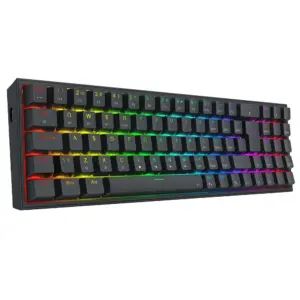 Teclado Mecânico Redragon Pollux Pro Gamer Sem Fio RGB Switch Marrom ABNT2 Preto K628RGB-PRO Teclado Mecânico Redragon Pollux Pro Gamer Sem Fio RGB Switch Marrom ABNT2 Preto K628RGB-PRO