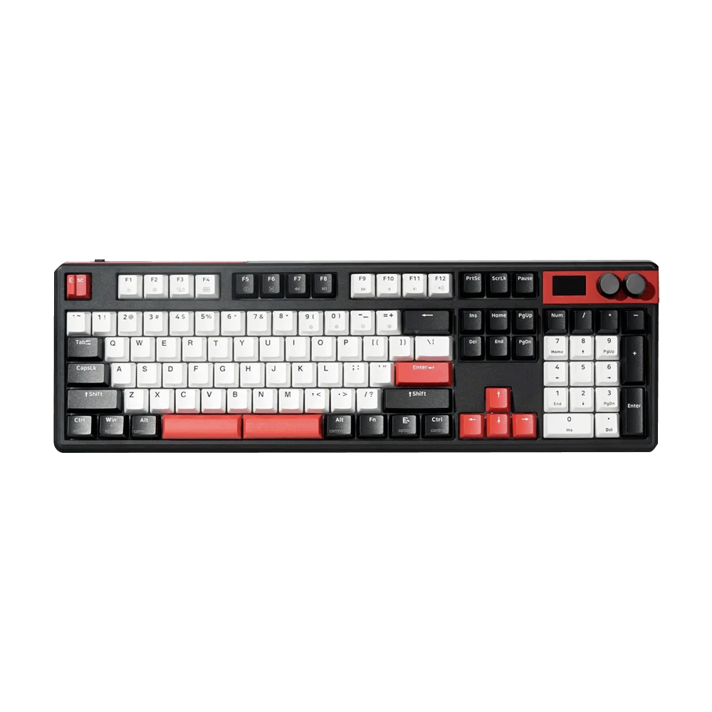 Teclado Gamer Óptico Skyloong Daybreak GK104 8K RGB Switch Silver Preto
