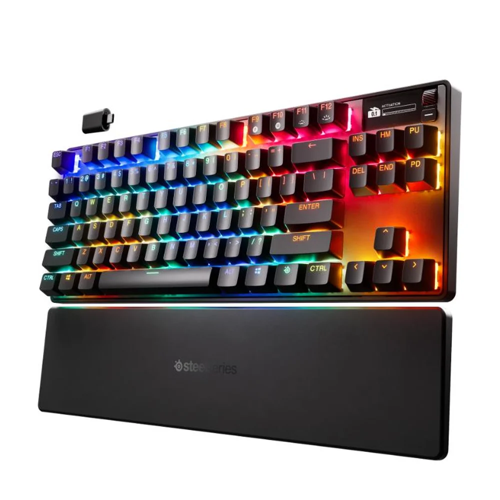 Teclado Gamer Magnético Steelseries Apex Pro TKL (2023) Sem Fio Layout US