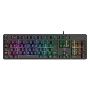 Teclado Gamer Membrana T-Dagger Echo RGB Full-Size ABNT2 Preto T-TGK109 Teclado Gamer Membrana T-Dagger Echo RGB Full-Size ABNT2 Preto T-TGK109