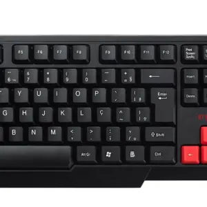 Teclado Gamer Goldentec T-Gaming Preto com Vermelho Teclado Gamer Goldentec T-Gaming Preto com Vermelho