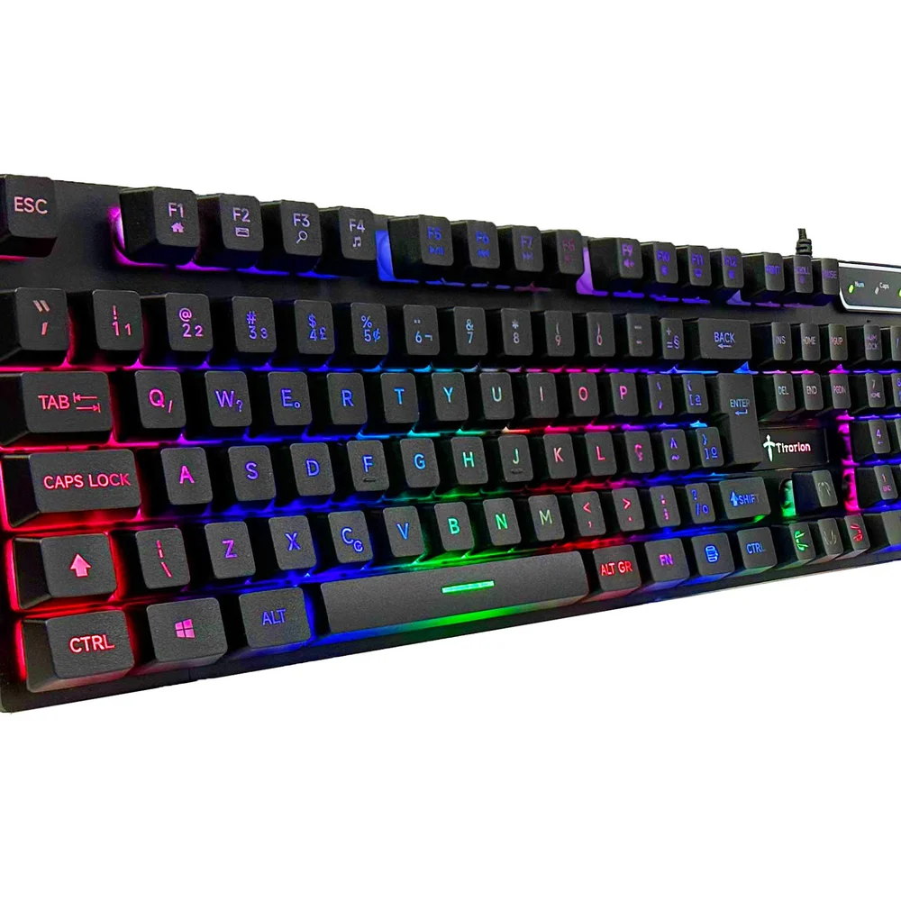 Teclado Gamer Semi-Mecânico Titorion RGB