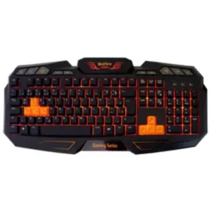 Teclado Gamer Multimídia Braview TCO-801 Laranja Teclado Gamer Multimídia Braview TCO-801 Laranja