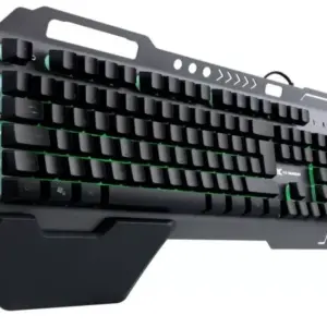 Teclado Gamer Sensação Mecânica VX Gaming Armor LED 7 Cores Multimídia Apoio de Pulso Magnético ABNT2 GT500 Teclado Gamer Sensação Mecânica VX Gaming Armor LED 7 Cores Multimídia Apoio de Pulso Magnético ABNT2 GT500