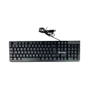 Teclado Hayom Design Ergonômico USB ABNT2 Preto TC3207