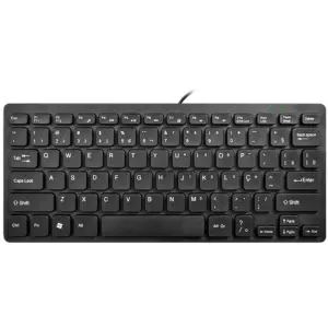 Teclado K-mex Multimídia Compacto USB Preto KM-W128