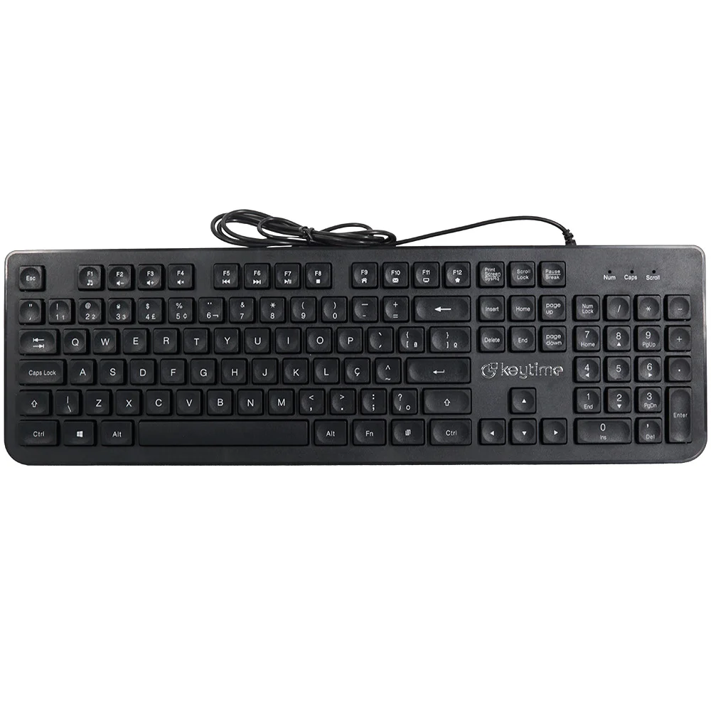 Teclado Keytime Office Proboard USB 2.0 ABNT2 Preto