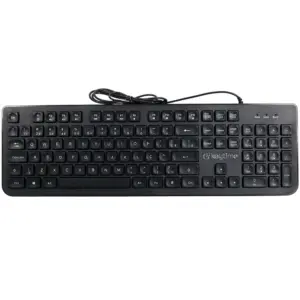 Teclado Membrana Keytime Proboard USB 2.0 Full-Size ABNT2 Preto KYT00011 Teclado Membrana Keytime Proboard USB 2.0 Full-Size ABNT2 Preto KYT00011
