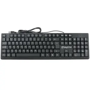 Teclado Membrana Keytime Typeflow USB 2.0 Full-Size ABNT2 Preto KYT00009 Teclado Membrana Keytime Typeflow USB 2.0 Full-Size ABNT2 Preto KYT00009