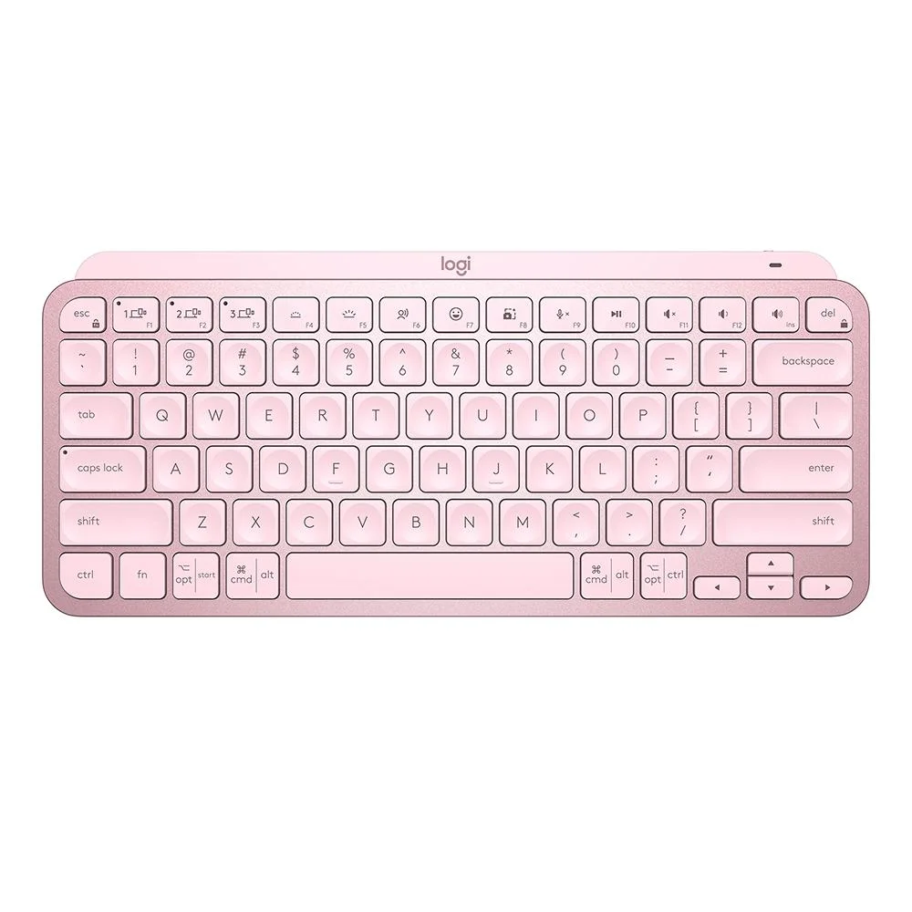 Teclado Sem Fio Logitech MX Keys Mini Layout US Rosa 920-010507