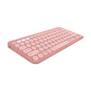 Teclado Sem Fio Logitech Pebble Keys 2 K380s Bluetooth Layout US Rosa 920-011791 Teclado Sem Fio Logitech Pebble Keys 2 K380s Bluetooth Layout US Rosa 920-011791