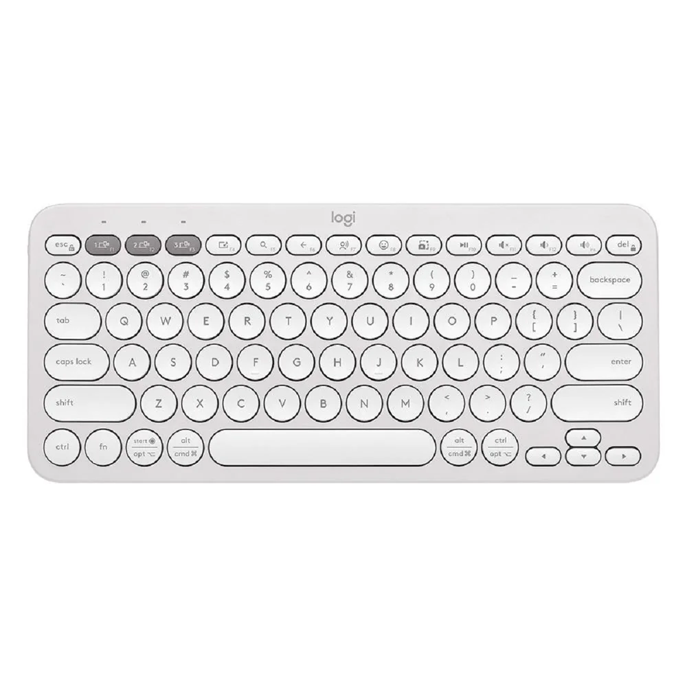 Teclado Sem Fio Logitech Pebble Keys 2 K380s Branco