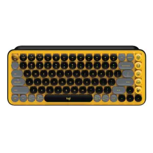 Teclado Sem Fio Logitech Pop Keys Amarelo 920-010710-C Teclado Sem Fio Logitech Pop Keys Amarelo 920-010710-C