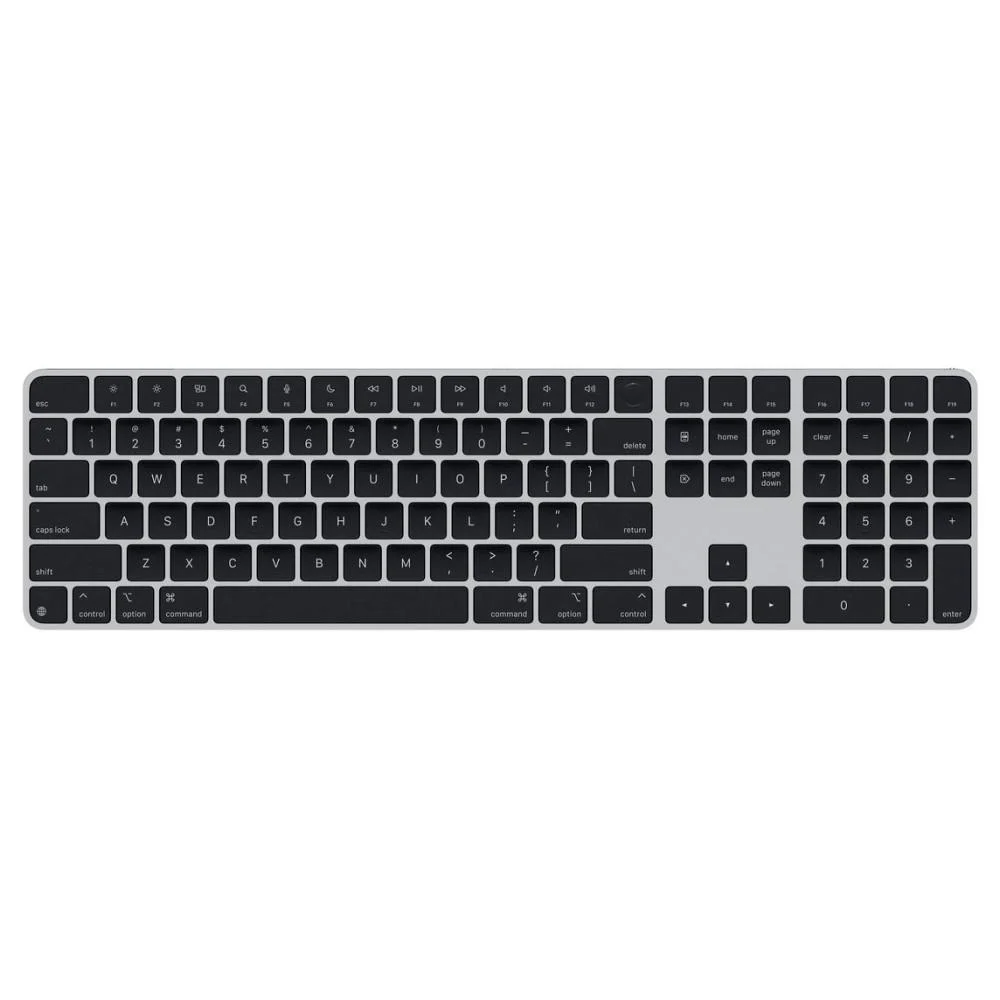 Teclado Sem Fio Apple Magic Keyboard com Touch ID Layout US Preto MXK83BZ/A