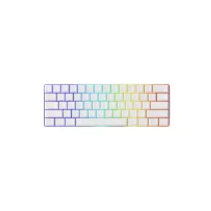 Teclado Gamer Magnético Akko Monsgeek Fun60 Max Tri-Mode Branco Teclado Gamer Magnético Akko Monsgeek Fun60 Max Tri-Mode Branco