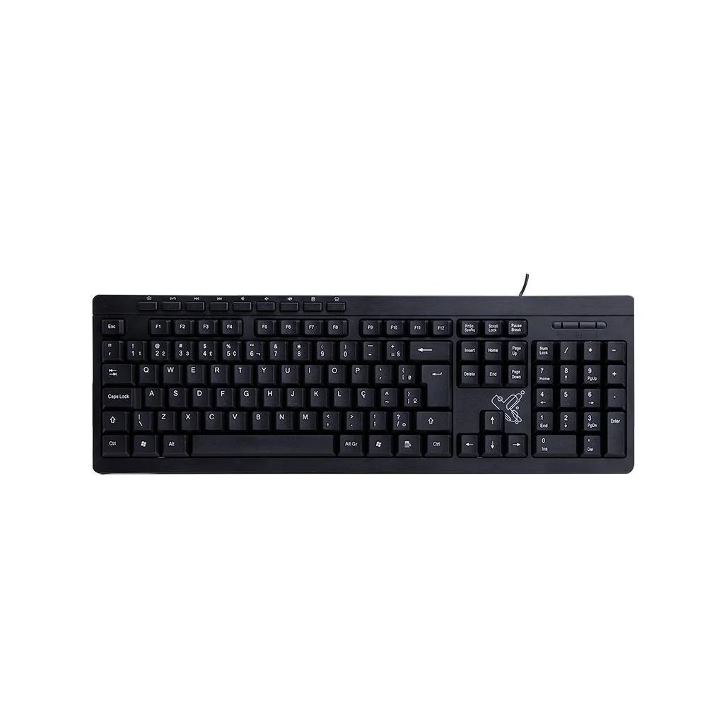 Teclado Maxprint Multimídia USB ABNT2 Preto SK-2030