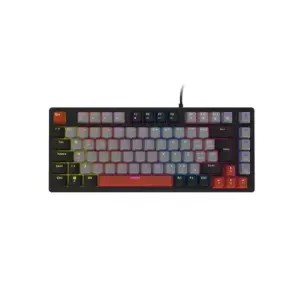 Teclado Gamer Mecânico PCyes Kirin Black Vulcan 75% LED Rainbow Switch Red PTKR75RD Teclado Gamer Mecânico PCyes Kirin Black Vulcan 75% LED Rainbow Switch Red PTKR75RD