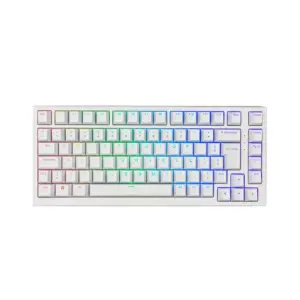 Teclado Gamer Mecânico Akko MG75 Switch Silver V3 Pro ABNT2 Branco Teclado Gamer Mecânico Akko MG75 Switch Silver V3 Pro ABNT2 Branco