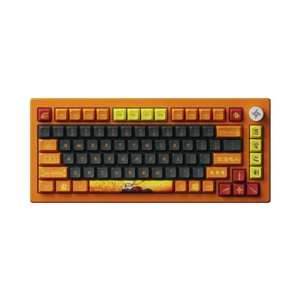 Teclado Gamer Mecânico Akko Naruto Uzumaki 20th Anniversary