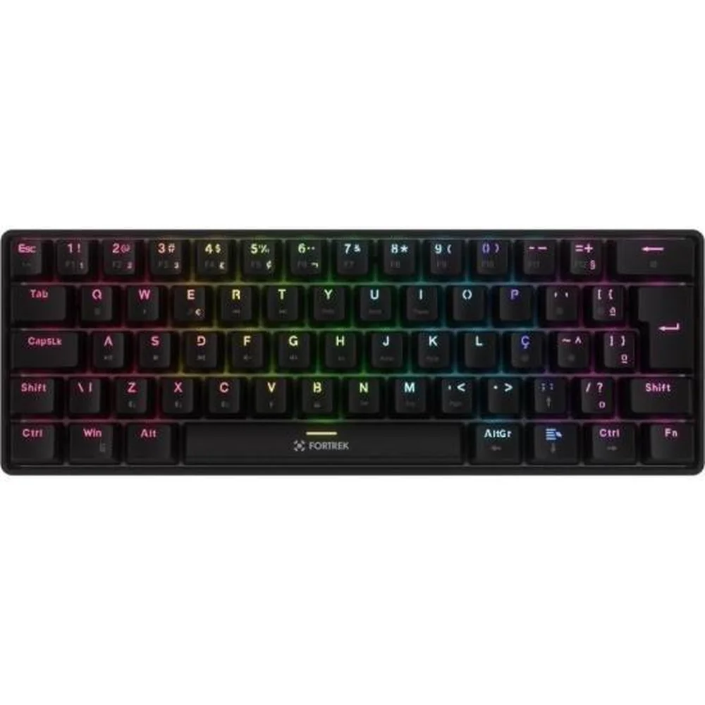 Teclado Gamer Mecânico Fortrek Gravity Air Compact Sem Fio Preto F002