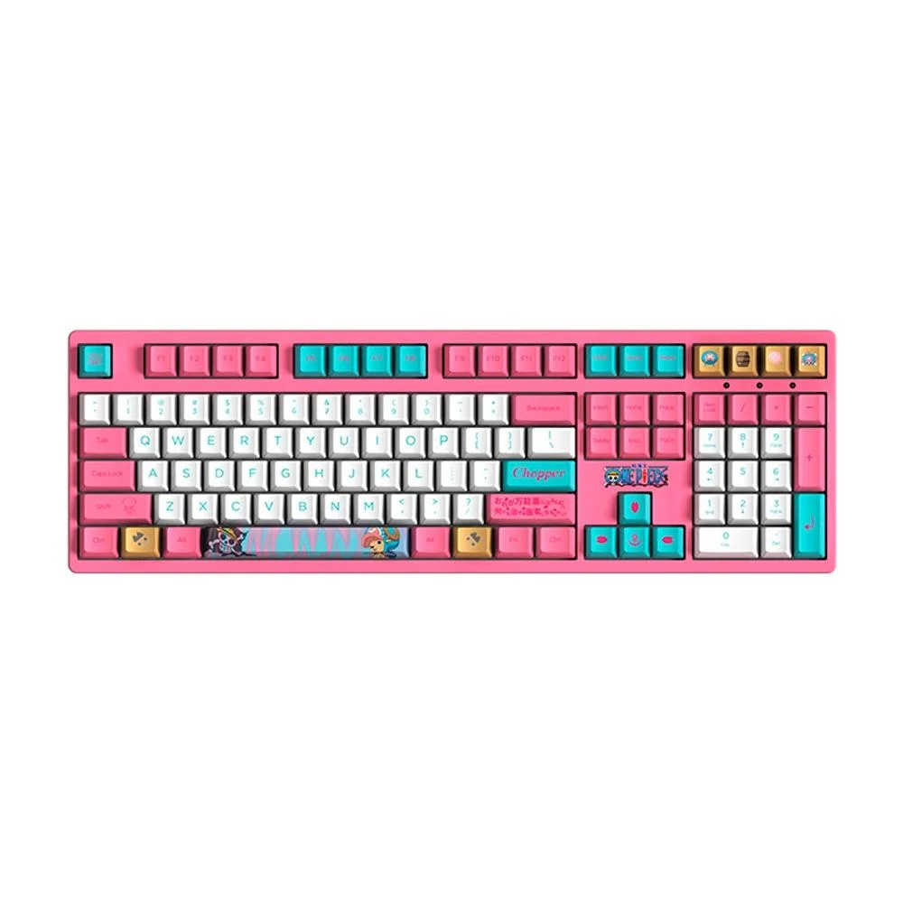 Teclado Gamer Mecânico Akko Chopper 3108V2 Switch Pink ANSI Rosa