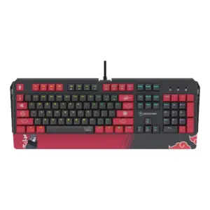 Teclado Gamer Mecânico Checkpoint KX-500 Naruto Akatsuki RGB Switch Red Anti-Ghosting Preto e Vermelho NA-KB-1002 Teclado Gamer Mecânico Checkpoint KX-500 Naruto Akatsuki RGB Switch Red Anti-Ghosting Preto e Vermelho NA-KB-1002