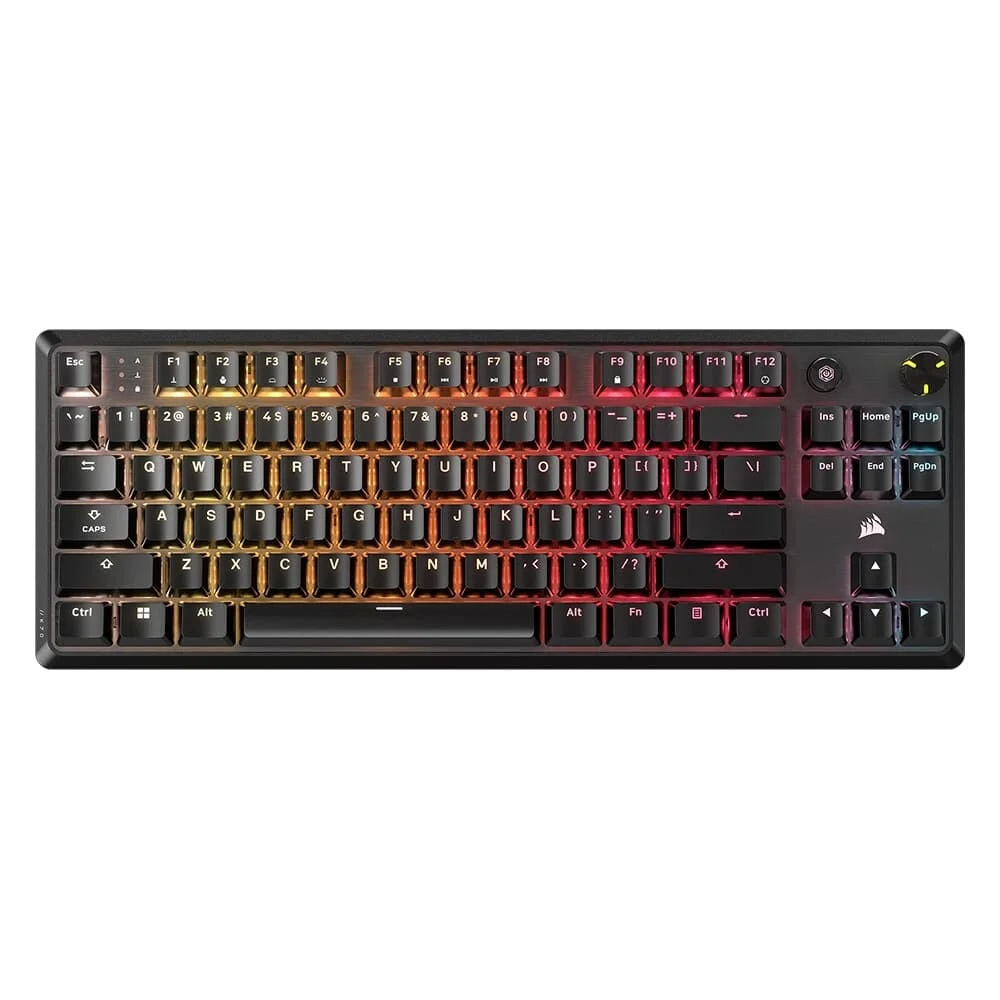 Teclado Gamer Mecânico Corsair K70 Core TKL LED RGB Switch MLX Vermelho V2 Preto CH-911911E-NA