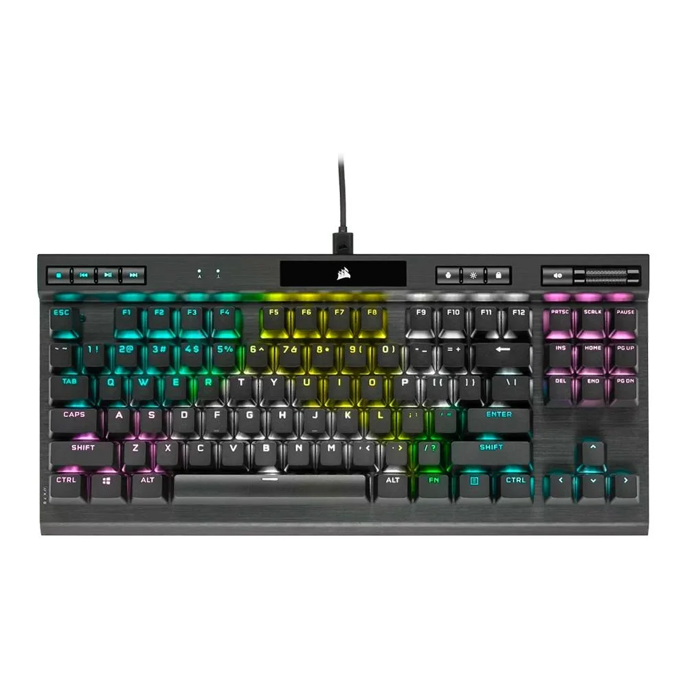 Teclado Gamer Óptico Corsair K70 TKL Champion Series RGB Switch OPX Layout US Preto CH-911901A-NA