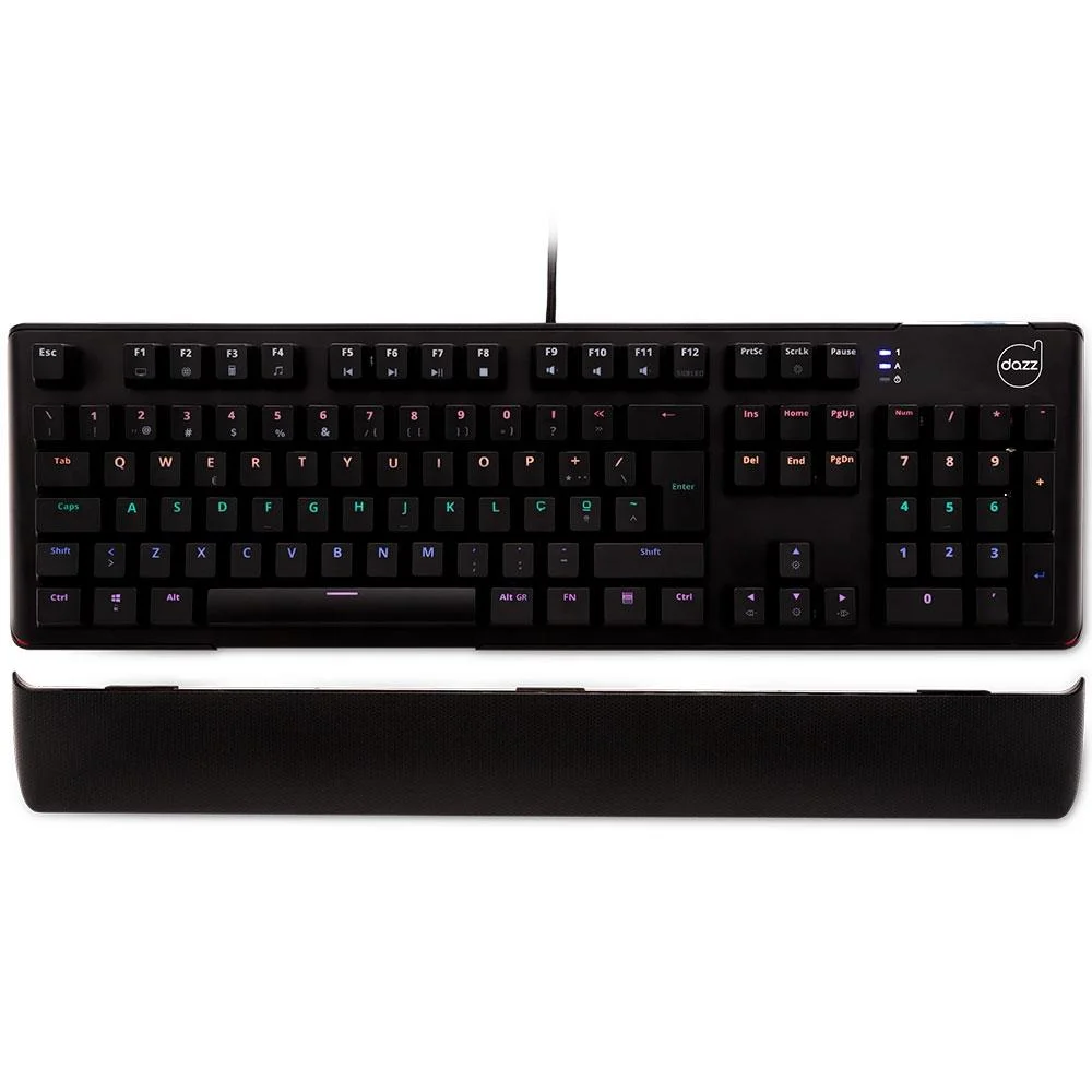 Teclado Gamer Mecânico Dazz Predator RGB Preto 625309