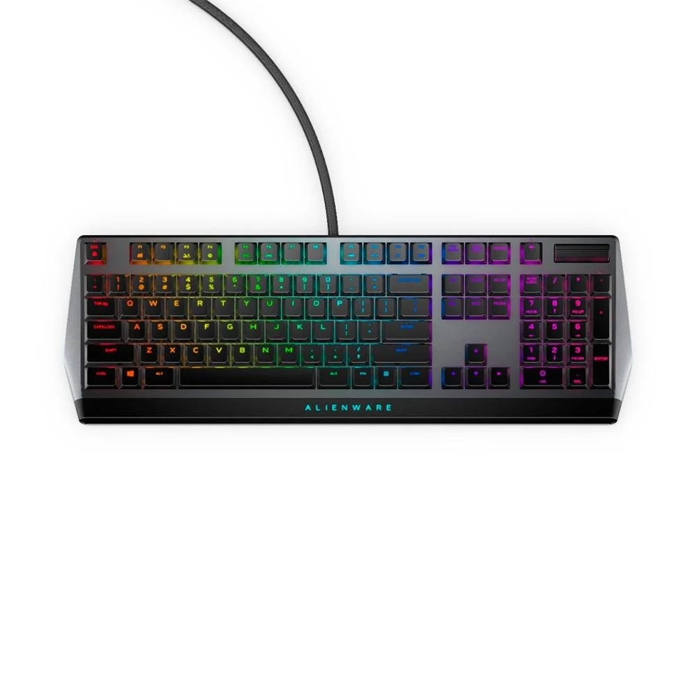 Teclado Gamer Mecânico Dell Alienware AW510K RGB Switch Cherry MX Red Layout US Preto 580-BBFC
