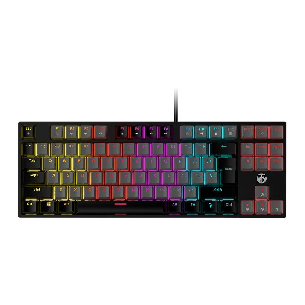 Teclado Gamer Mecânico Fantech ATOM87 RGB Switch Red Preto MK876