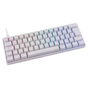 Teclado Gamer Mecânico Husky Blizzard 60% RGB Switch Gateron Brown ABNT2 Branco HTG001BRMA Teclado Gamer Mecânico Husky Blizzard 60% RGB Switch Gateron Brown ABNT2 Branco HTG001BRMA