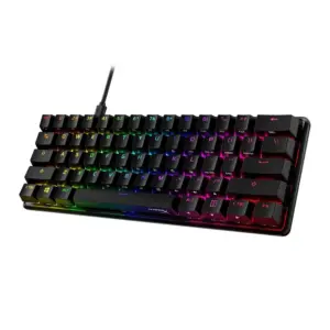 Teclado Gamer Mecânico HyperX Alloy Origins 60% RGB Switch HyperX Red Compacto Anti-Ghosting Layout US Preto 4P5N4AA#ABA Teclado Gamer Mecânico HyperX Alloy Origins 60% RGB Switch HyperX Red Compacto Anti-Ghosting Layout US Preto 4P5N4AA#ABA