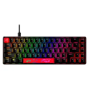Teclado Gamer Mecânico HyperX Alloy Origins 65% Switch Red Layout US Preto 4P5D6AA#ABA Teclado Gamer Mecânico HyperX Alloy Origins 65% Switch Red Layout US Preto 4P5D6AA#ABA