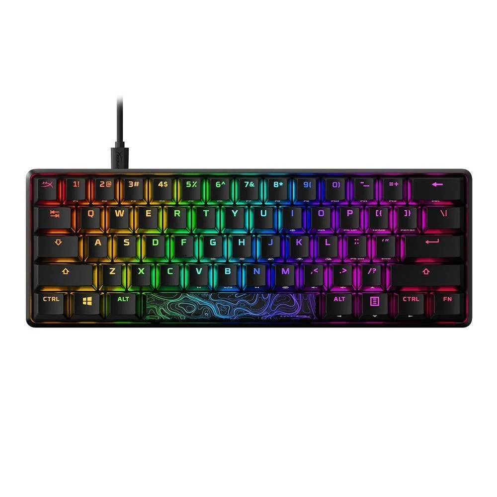 Teclado Gamer Mecânico HyperX Alloy Origins RGB Switch Red Layout US Preto 4P5N4AA#ABA