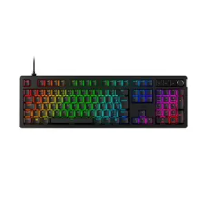 Teclado Gamer Mecânico HyperX Alloy Rise RGB Switch Linear Anti-Ghosting Preto 7G7A3AA Teclado Gamer Mecânico HyperX Alloy Rise RGB Switch Linear Anti-Ghosting Preto 7G7A3AA
