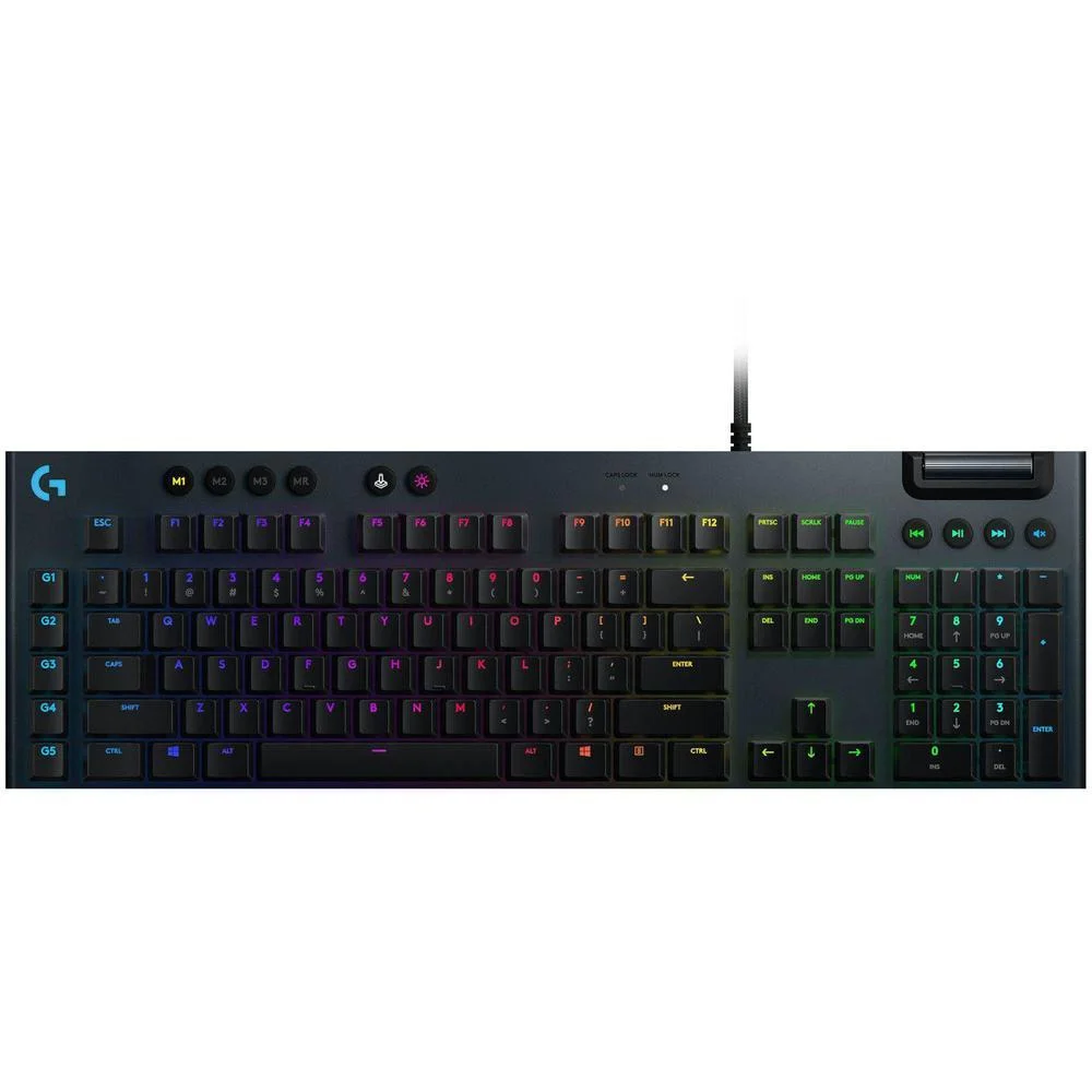 Teclado Gamer Mecânico Logitech G815 Ultrafino RGB Switch GL Tactile Layout US 920-008984