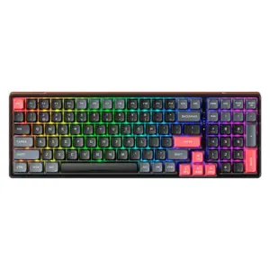 Teclado Gamer Mecânico Machenike K600-B100 Lite 90% RGB Hotswappable Switch Brown Preto JJ02G5000 Teclado Gamer Mecânico Machenike K600-B100 Lite 90% RGB Hotswappable Switch Brown Preto JJ02G5000