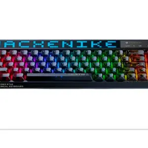 Teclado Gamer Mecânico Machenike KT68 Pro 65% Tri-Mode RGB Tela LED Switch Gateron North Pole Linear Preto KT68-PRO-RGB-BK Teclado Gamer Mecânico Machenike KT68 Pro 65% Tri-Mode RGB Tela LED Switch Gateron North Pole Linear Preto KT68-PRO-RGB-BK