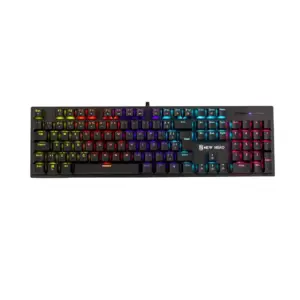 Teclado Gamer Mecânico New Hero Prisma Rainbow Switch Blue ABNT2 Preto Teclado Gamer Mecânico New Hero Prisma Rainbow Switch Blue ABNT2 Preto