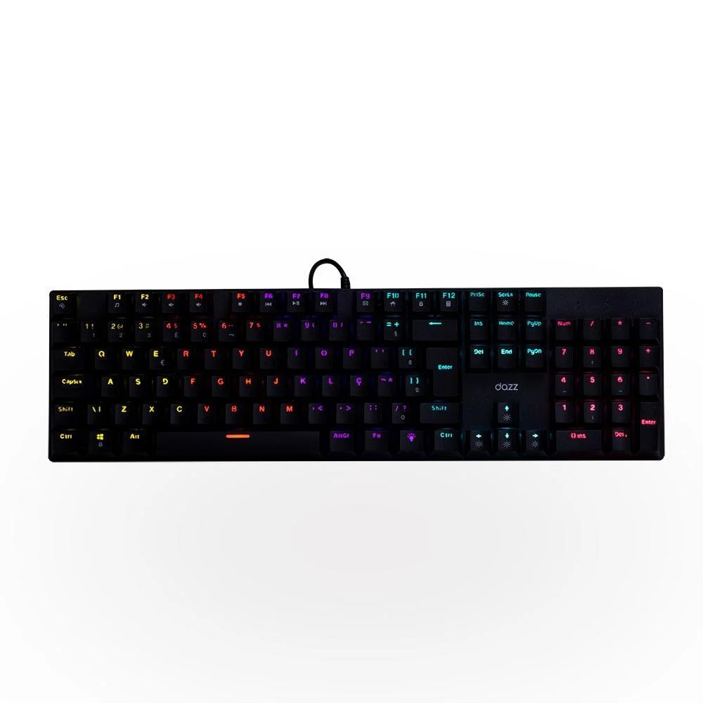 Teclado Gamer Mecânico Dazz Orion Essential RGB Switch Blue Preto