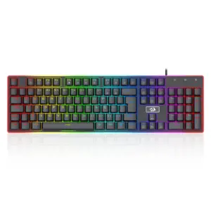 Teclado Gamer Mecânico Redragon Ratri RGB Switch Brown Preto K595RGB