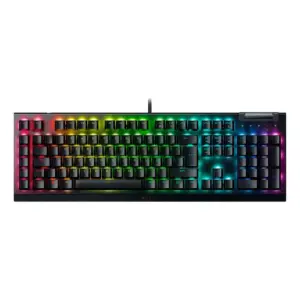 Teclado Gamer Mecânico Razer Blackwidow V4 X Chroma RGB Switch Yellow Layout US Preto RZ03-04701900-R3U1 Teclado Gamer Mecânico Razer Blackwidow V4 X Chroma RGB Switch Yellow Layout US Preto RZ03-04701900-R3U1